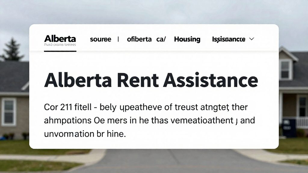 Who can get rent assistance in Alberta?