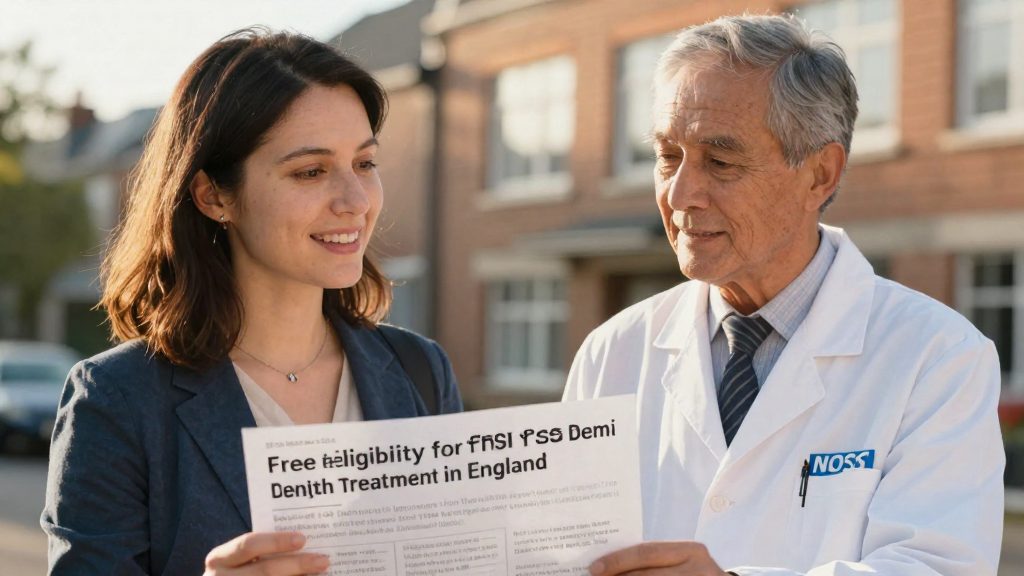 Who gets free NHS dental treatment in England?