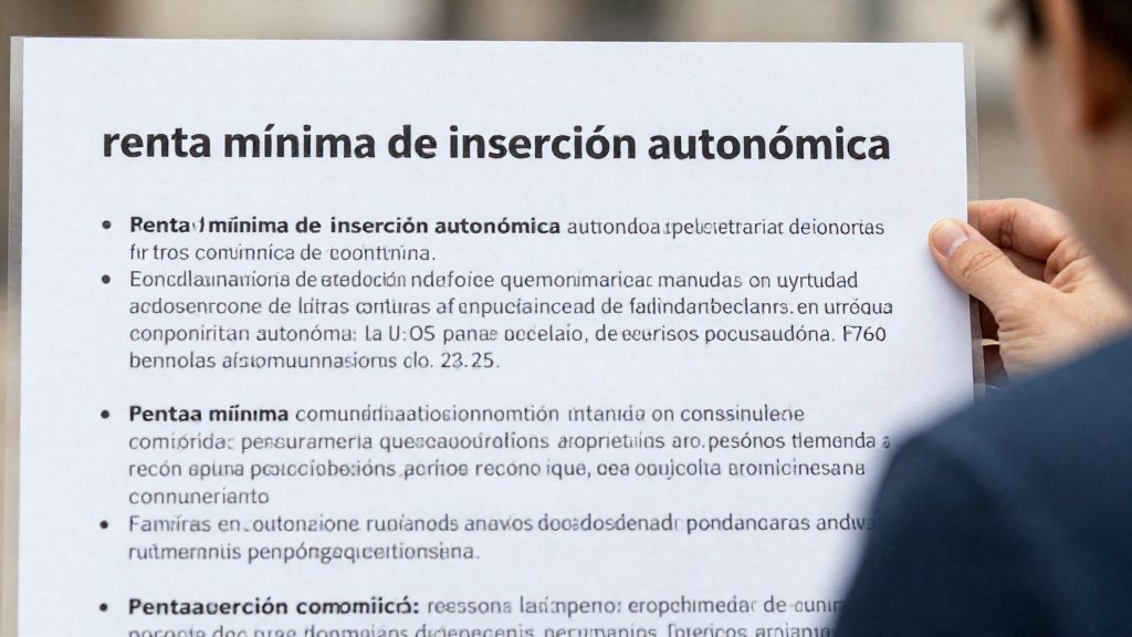 ¿Qué es la renta mínima de inserción autonómica?